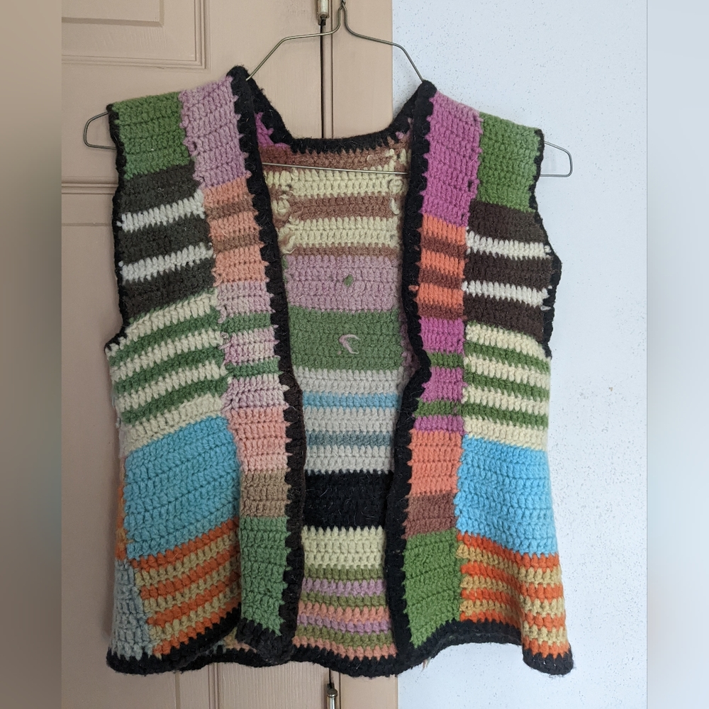 Vintage crocheted vest